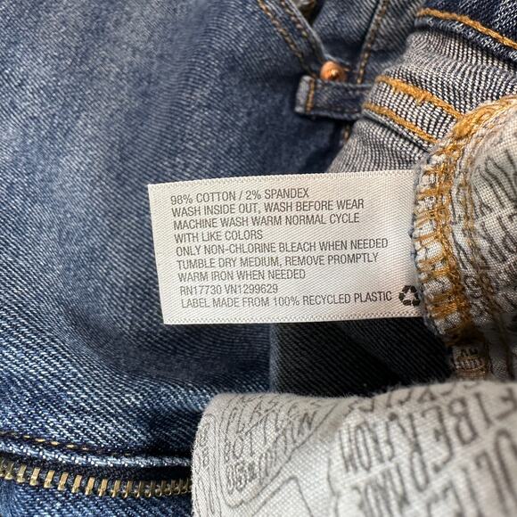 Wild Fable Jeans WMNS 12 medium Wash High Rise Straight Ankle Cropped Raw Hem - Picture 4 of 9